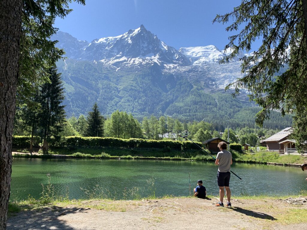 Gaillands lake in chamonix Gaillands lake