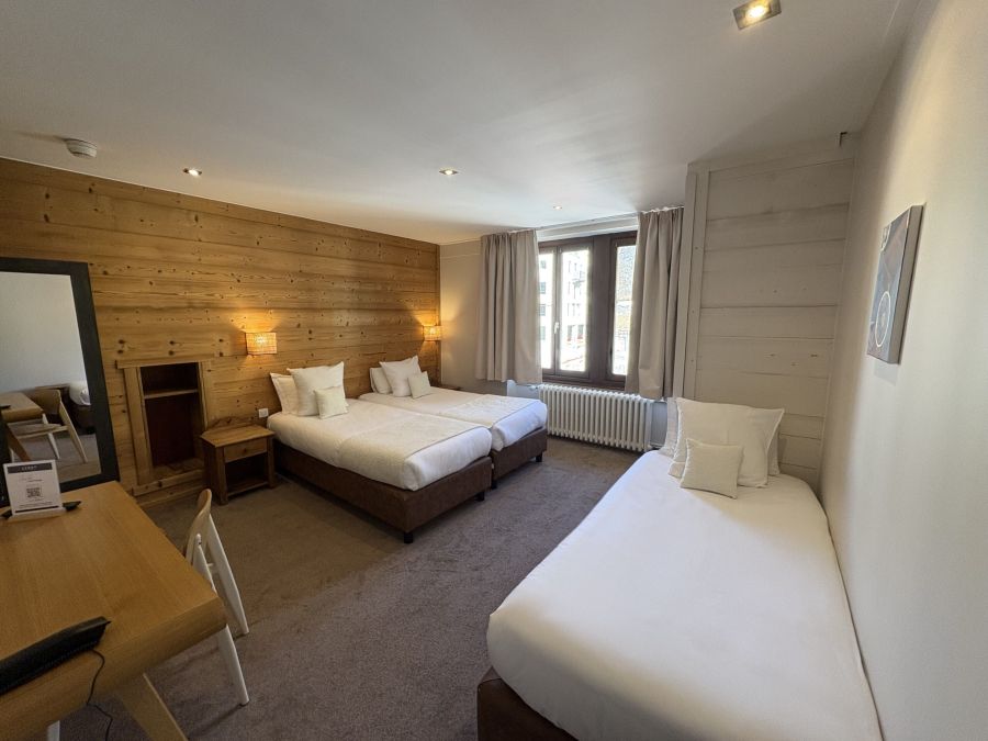 Triple comfort bedroom hôtel Lyret Chamonix